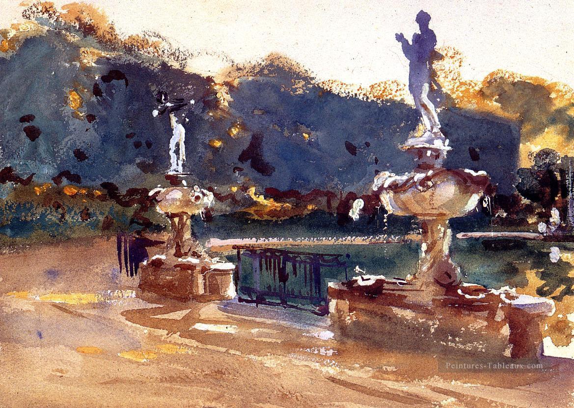 Jardins Boboli John Singer Sargent aquarelle Peintures à l'huile